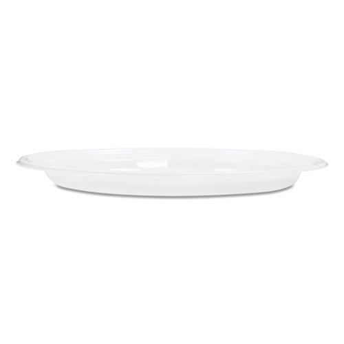 Famous Service Plastic Dinnerware, Plate, 6" dia, White, 125/Pack. Picture 7