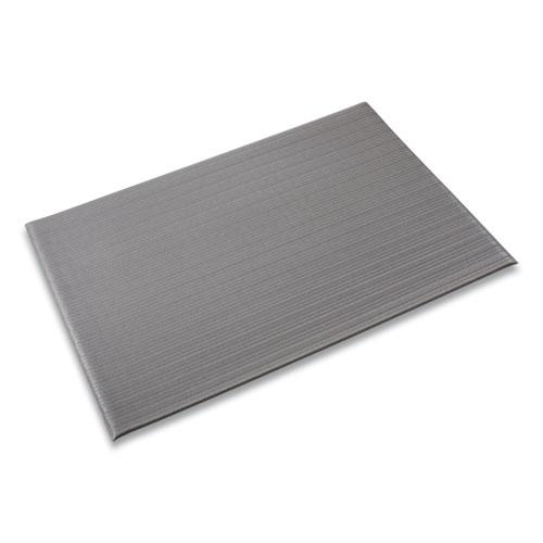 Ribbed Vinyl Anti-Fatigue Mat, 24 x 36, Gray. The main picture.