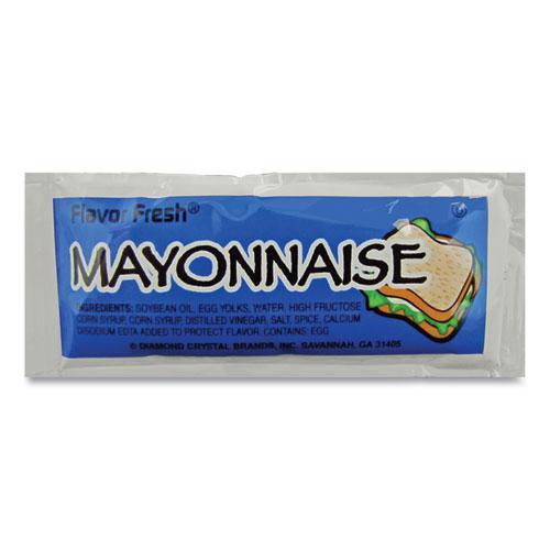 Condiment Packets, Mayonnaise, 0.32 oz Packet, 200/Carton. Picture 1