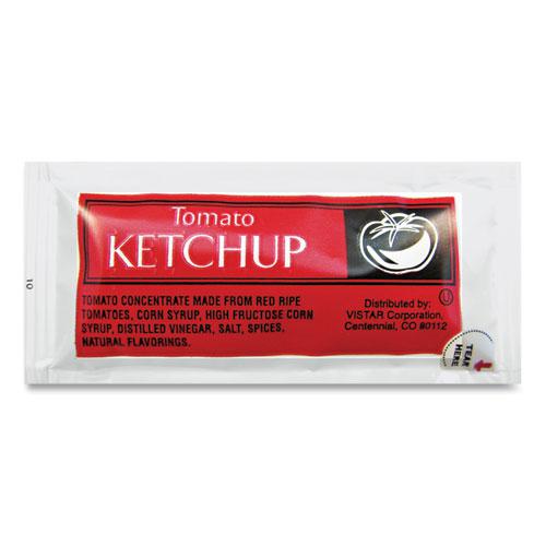 Condiment Packets, Ketchup, 0.25 oz Packet, 200/Carton. Picture 1