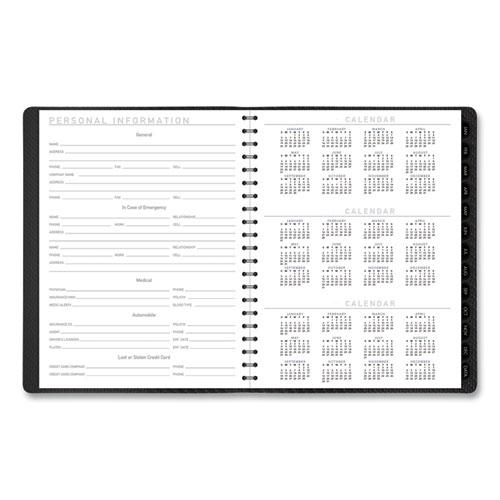 Contemporary Weekly/Monthly Planner, Vertical-Column Format, 11 x 8.25, Graphite Cover, 12-Month (Jan to Dec): 2024. Picture 10