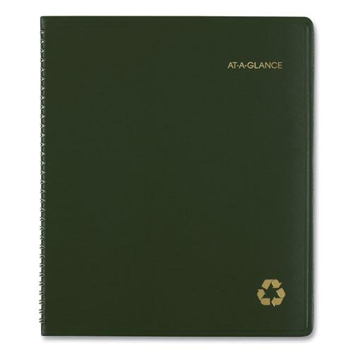Recycled Monthly Planner, 11 x 9, Green Cover, 13-Month (Jan to Jan): 2024 to 2025. Picture 3