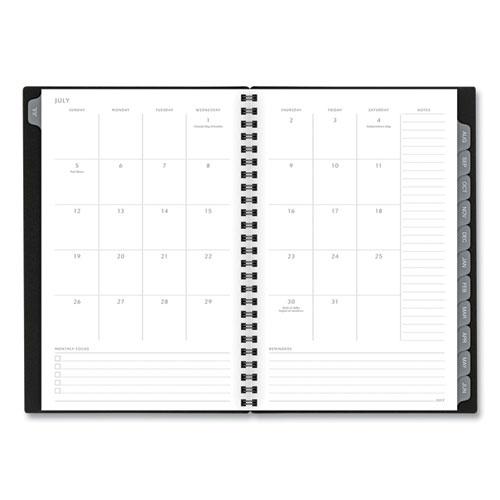 Elevation Academic Weekly/Monthly Planner, 8.5 x 5.5, Black Cover, 12-Month (July to June): 2024 to 2025. Picture 4