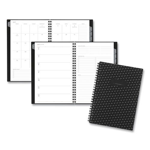 Elevation Academic Weekly/Monthly Planner, 8.5 x 5.5, Black Cover, 12-Month (July to June): 2024 to 2025. Picture 1