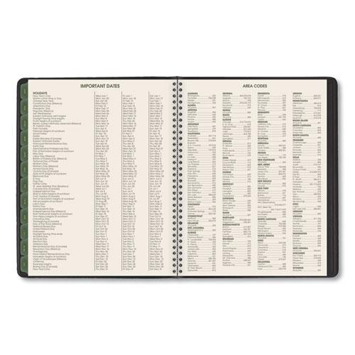 Recycled Weekly Vertical-Column Format Appointment Book, 8.75 x 7, Black Cover, 12-Month (Jan to Dec): 2024. Picture 7