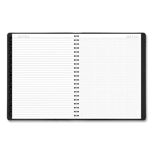 Contemporary Weekly/Monthly Planner, Vertical-Column Format, 11 x 8.25, Graphite Cover, 12-Month (Jan to Dec): 2024. Picture 9