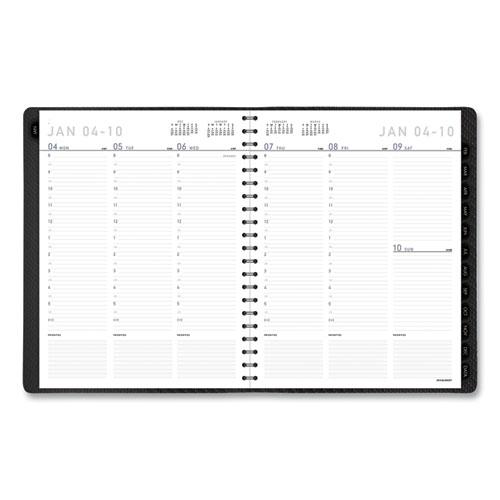 Contemporary Weekly/Monthly Planner, Vertical-Column Format, 11 x 8.25, Graphite Cover, 12-Month (Jan to Dec): 2024. Picture 2