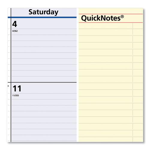 QuickNotes Desk Pad, 22 x 17, White/Blue/Yellow Sheets, Black Binding, Clear Corners, 13-Month (Jan to Jan): 2024 to 2025. Picture 3