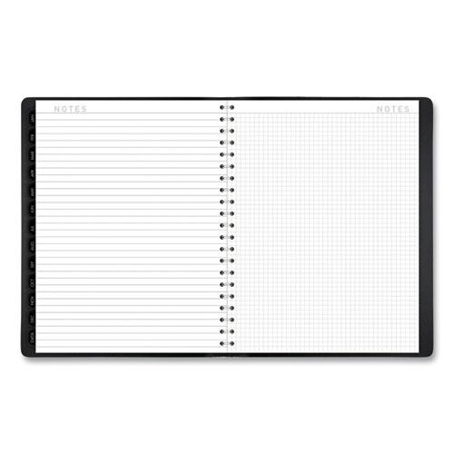 Contemporary Weekly/Monthly Planner, Vertical-Column Format, 11 x 8.25, Black Cover, 12-Month (Jan to Dec): 2024. Picture 9