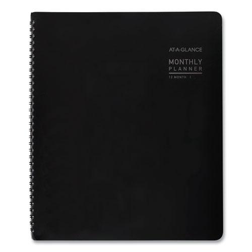 Contemporary Monthly Planner, Premium Paper, 11 x 9, Black Cover, 12-Month (Jan to Dec): 2024. Picture 3