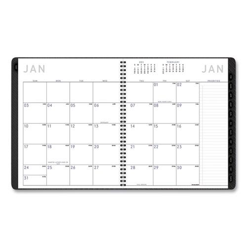 Contemporary Monthly Planner, Premium Paper, 11 x 9, Graphite Cover, 12-Month (Jan to Dec): 2024. Picture 2