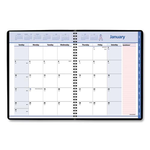 QuickNotes Special Edition Monthly Planner, 11 x 8.25, Black/Pink Cover, 12-Month (Jan to Dec): 2024. Picture 2