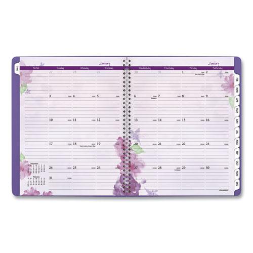 Beautiful Day Weekly/Monthly Planner, Vertical-Column Format, 11 x 8.5, Purple Cover, 13-Month (Jan to Jan): 2024 to 2025. Picture 3