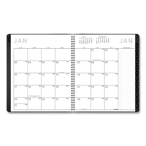 Contemporary Monthly Planner, Premium Paper, 11 x 9, Black Cover, 12-Month (Jan to Dec): 2024. Picture 2