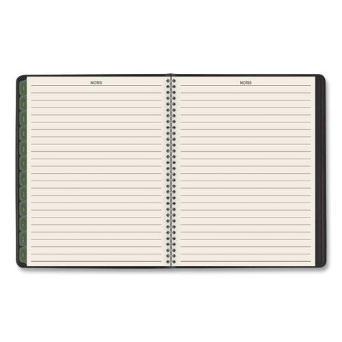 Recycled Weekly Vertical-Column Format Appointment Book, 8.75 x 7, Black Cover, 12-Month (Jan to Dec): 2024. Picture 8