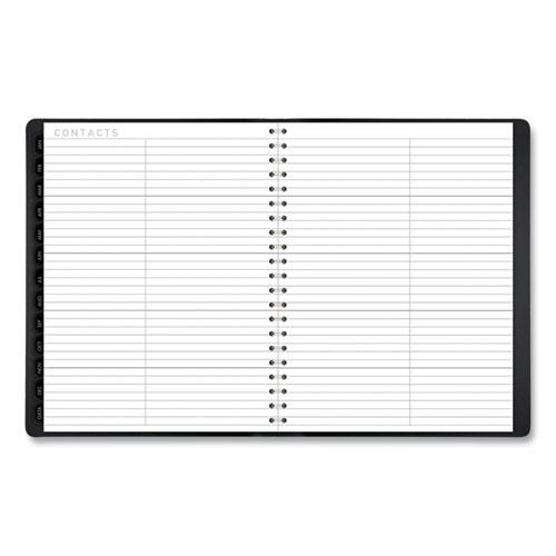 Contemporary Weekly/Monthly Planner, Vertical-Column Format, 11 x 8.25, Black Cover, 12-Month (Jan to Dec): 2024. Picture 5
