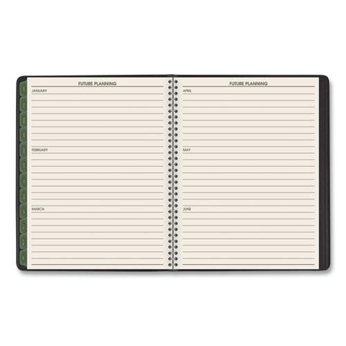 Recycled Weekly Vertical-Column Format Appointment Book, 8.75 x 7, Black Cover, 12-Month (Jan to Dec): 2024. Picture 6