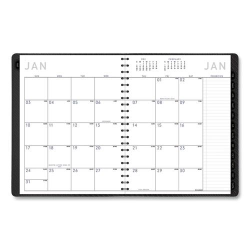 Contemporary Weekly/Monthly Planner, Vertical-Column Format, 11 x 8.25, Graphite Cover, 12-Month (Jan to Dec): 2024. Picture 3