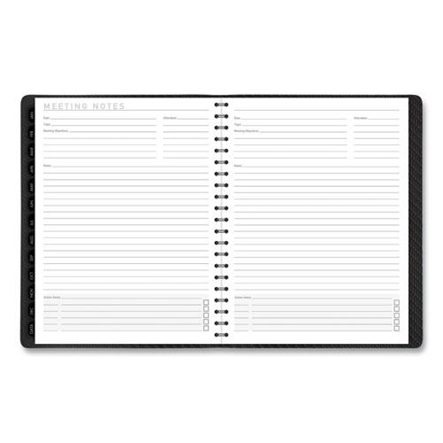 Contemporary Weekly/Monthly Planner, Vertical-Column Format, 11 x 8.25, Graphite Cover, 12-Month (Jan to Dec): 2024. Picture 8