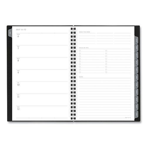 Elevation Academic Weekly/Monthly Planner, 8.5 x 5.5, Black Cover, 12-Month (July to June): 2024 to 2025. Picture 2