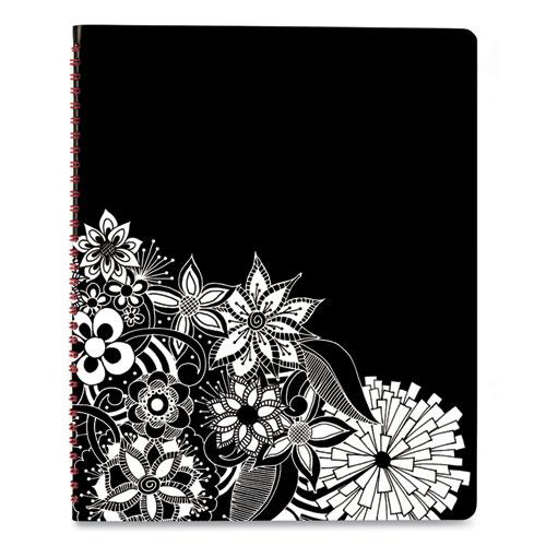 Floradoodle Weekly/Monthly Professional Planner, Adult Coloring Artwork, 11 x 8.5, Black/White Cover, 12-Month (Jan-Dec):2024. Picture 4