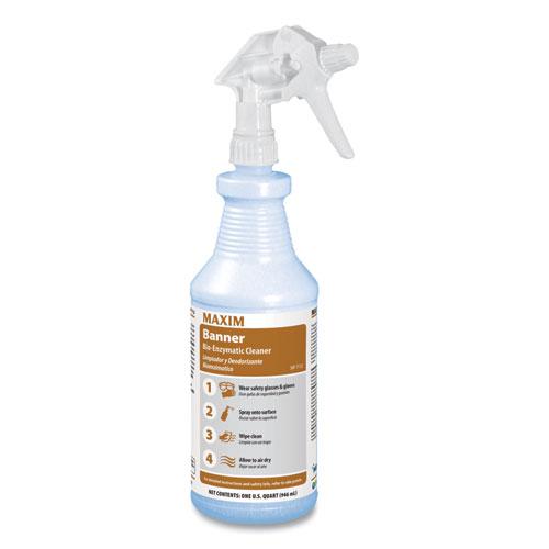 Banner Bio-Enzymatic Cleaner, Fresh Scent, 32 oz Spray Bottle, 12/Carton. The main picture.
