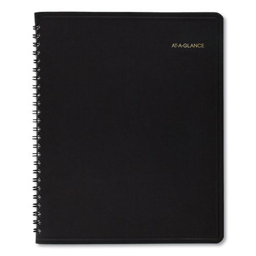 Monthly Planner in Business Week Format, 10 x 8, Black Cover, 12-Month (Jan to Dec): 2024. Picture 3