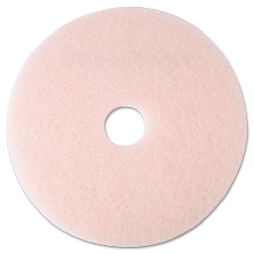 Ultra High-Speed Eraser Floor Burnishing Pad 3600, 19" Diameter, Pink, 5/Carton. Picture 1