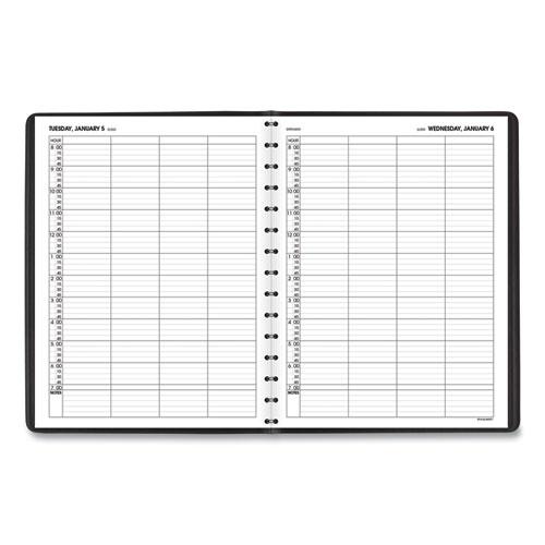 Four-Person Group Daily Appointment Book, 11 x 8, Black Cover, 12-Month (Jan to Dec): 2024. Picture 3