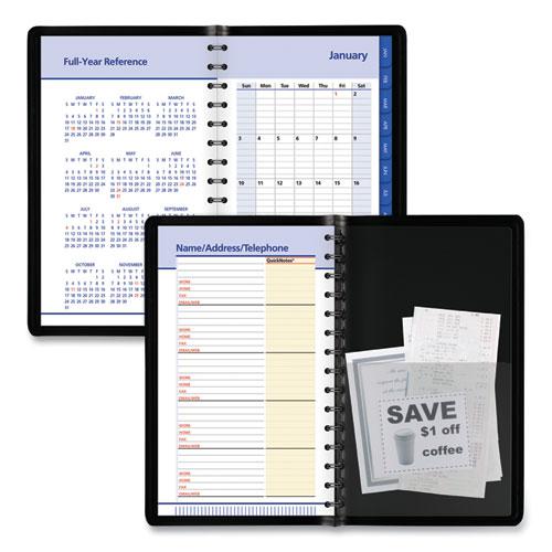 QuickNotes Daily/Monthly Appointment Book, 8.5 x 5.5, Black Cover, 12-Month (Jan to Dec): 2023. Picture 5