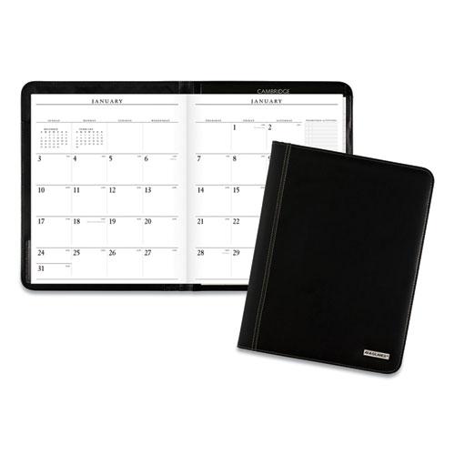 Executive Monthly Padfolio, 11 x 9, Black Cover, 13-Month (Jan to Jan): 2023 to 2024. Picture 3