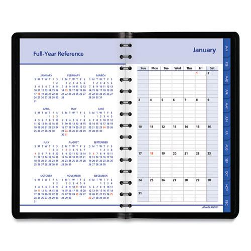 QuickNotes Daily/Monthly Appointment Book, 8.5 x 5.5, Black Cover, 12-Month (Jan to Dec): 2023. Picture 3