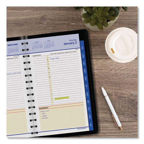 QuickNotes Daily/Monthly Appointment Book, 8.5 x 5.5, Black Cover, 12-Month (Jan to Dec): 2023. Picture 6