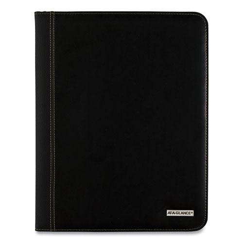 Executive Monthly Padfolio, 11 x 9, Black Cover, 13-Month (Jan to Jan): 2023 to 2024. The main picture.