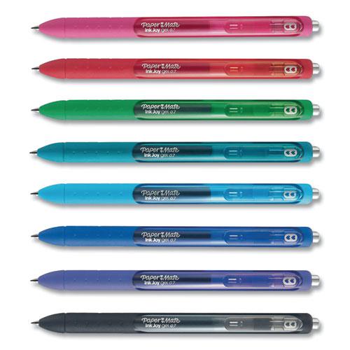 InkJoy Gel Pen, Retractable, Medium 0.7 mm, Assorted Ink and Barrel Colors, 8/Pack. Picture 1