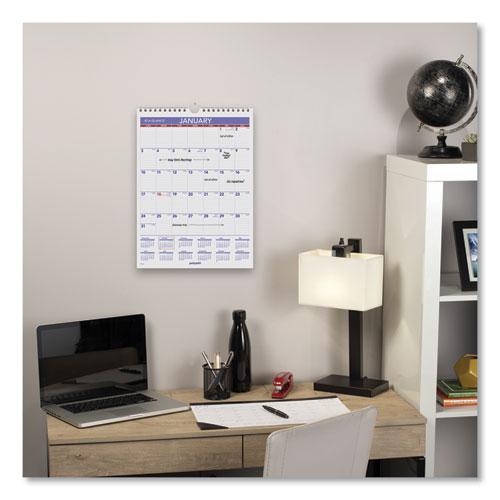 Monthly Wall Calendar with Ruled Daily Blocks, 8 x 11, White Sheets, 12-Month (Jan to Dec): 2024. Picture 4