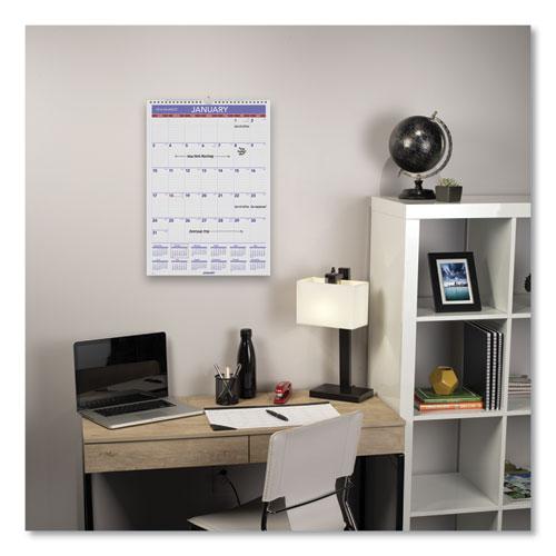Monthly Wall Calendar with Ruled Daily Blocks, 12 x 17, White Sheets, 12-Month (Jan to Dec): 2024. Picture 4