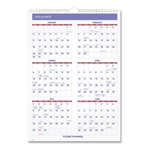 Monthly Wall Calendar with Ruled Daily Blocks, 12 x 17, White Sheets, 12-Month (Jan to Dec): 2024. Picture 2