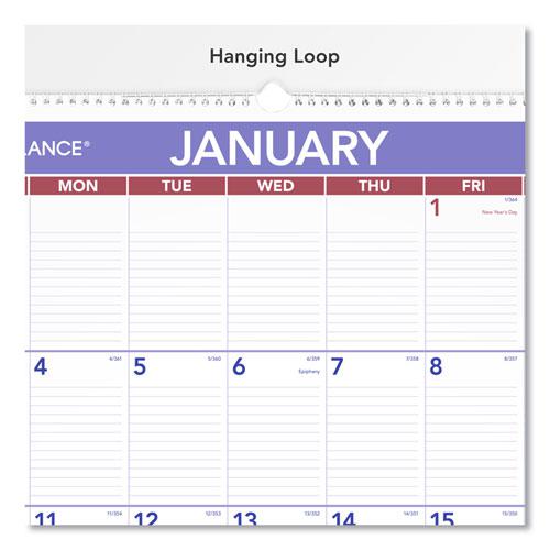 Monthly Wall Calendar with Ruled Daily Blocks, 20 x 30, White Sheets, 12-Month (Jan to Dec): 2024. Picture 3
