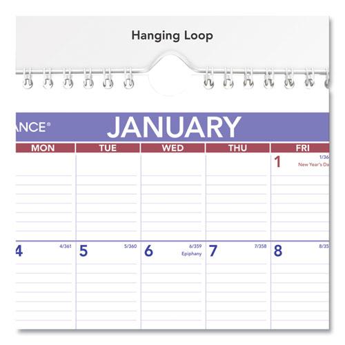 Monthly Wall Calendar with Ruled Daily Blocks, 8 x 11, White Sheets, 12-Month (Jan to Dec): 2024. Picture 3
