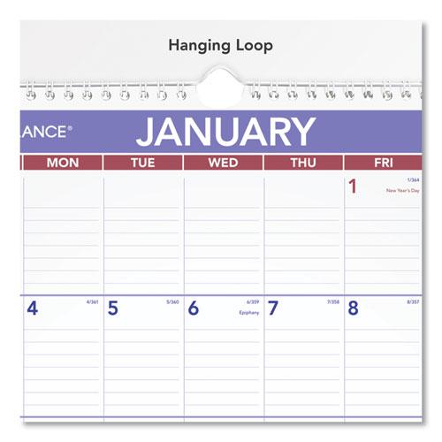 Monthly Wall Calendar with Ruled Daily Blocks, 12 x 17, White Sheets, 12-Month (Jan to Dec): 2024. Picture 3