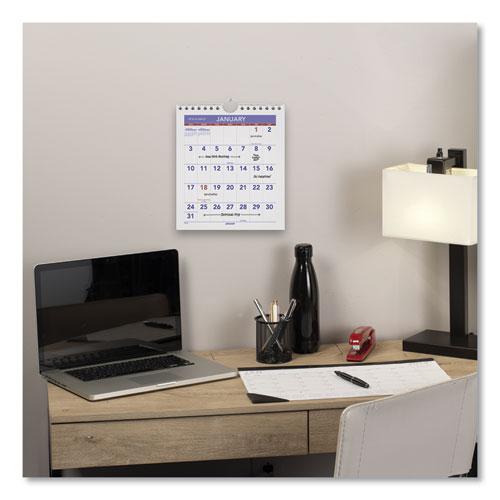 Mini Monthly Wall Calendar with Fold-Out Easel, 7 x 8, White Sheets, 12-Month (Jan to Dec): 2024. Picture 4