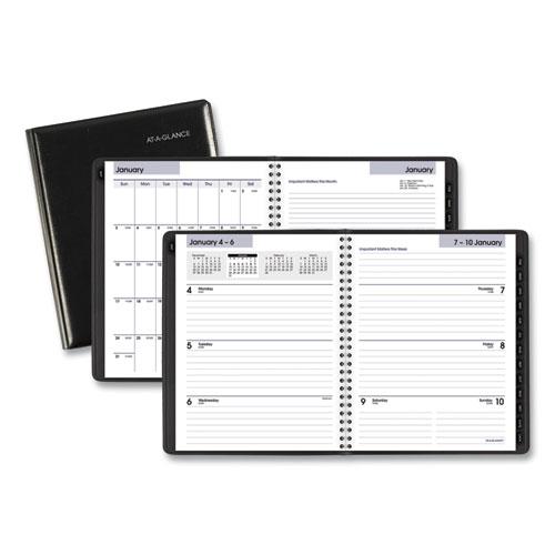 DayMinder Executive Weekly/Monthly Planner, 8.75 x 7, Black Cover, 12-Month (Jan to Dec): 2022. Picture 4