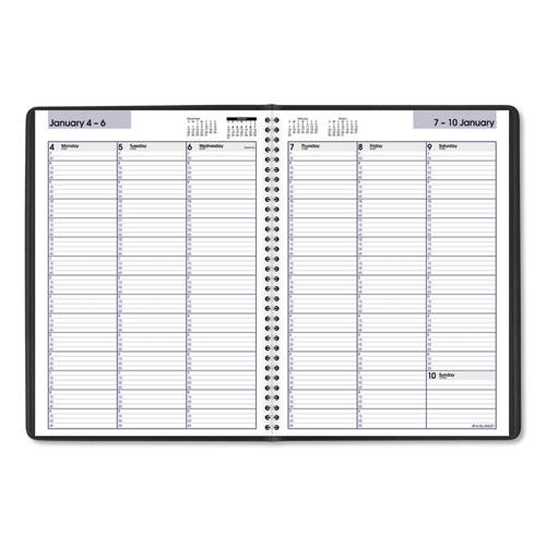 DayMinder Weekly Appointment Book, Vertical-Column Format, 11 x 8, Black Cover, 12-Month (Jan to Dec): 2024. Picture 2