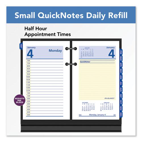 QuickNotes Desk Calendar Refill, 3.5 x 6, White/Yellow/Blue Sheets, 12-Month (Jan to Dec): 2024. Picture 2