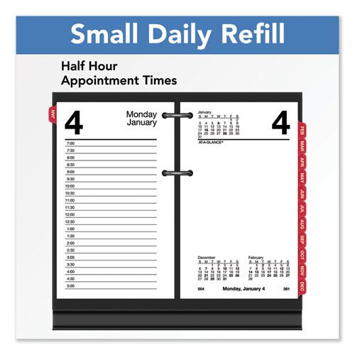 Desk Calendar Refill with Tabs, 3.5 x 6, White Sheets, 12-Month (Jan to Dec): 2024. Picture 3