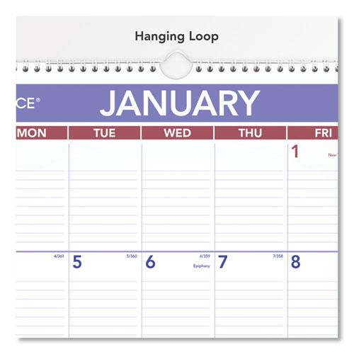 Erasable Wall Calendar, 15.5 x 22.75, White Sheets, 12-Month (Jan to Dec): 2024. Picture 2