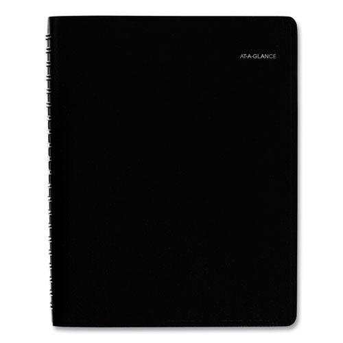DayMinder Four-Person Group Daily Appointment Book, 11 x 8, Black Cover, 12-Month (Jan to Dec): 2024. Picture 3