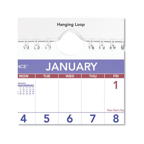 Mini Monthly Wall Calendar with Fold-Out Easel, 7 x 8, White Sheets, 12-Month (Jan to Dec): 2024. Picture 3