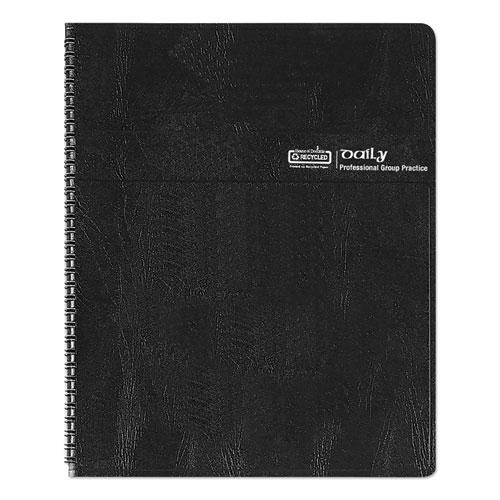 Four-Person Group Practice Daily Appointment Book, 11 x 8.5, Black Cover, 12-Month (Jan to Dec): 2024. Picture 5